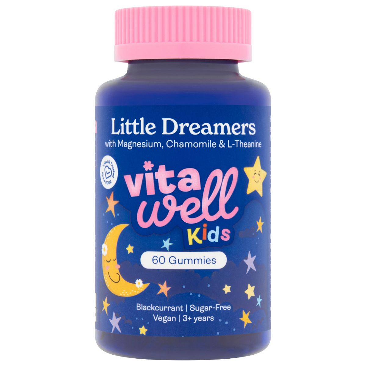 Vitawell Little Dreamers Kids Magnesium 60 Gummies Blackcurrant