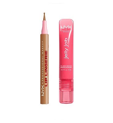 Click to view product details and reviews for Nyx Lip Lingerie Lip Liner Stain Tease U Later Jelly Job Lip Gloss Blushin Duo Bundle.