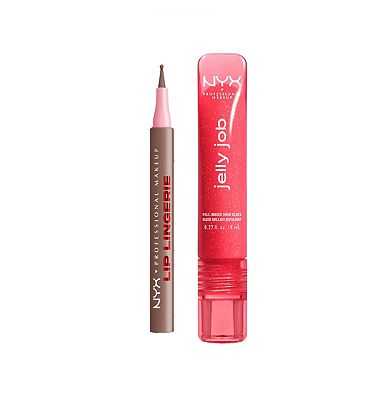 Click to view product details and reviews for Nyx Lip Lingerie Lip Liner Stain Lip Lock Jelly Job Lip Gloss Jelly Kissd Duo Bundle.