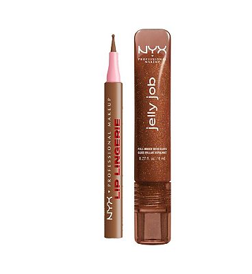 Click to view product details and reviews for Nyx Lip Lingerie Lip Liner Stain Bling Me Jelly Jelly Job Lip Gloss Steamy Spice Duo Bundle.