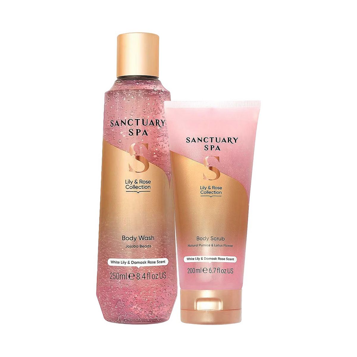 Sanctuary Spa Lily & Rose Wash Scrub Bundle
