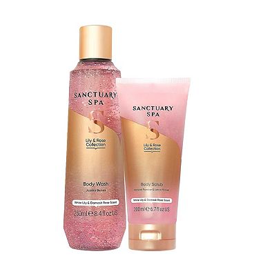Click to view product details and reviews for Sanctuary Spa Lily Rose Wash Scrub Bundle.