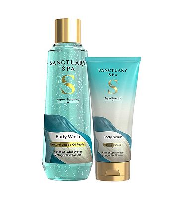 Click to view product details and reviews for Sanctuary Spa Aqua Serenity Wash Scrub Bundle.