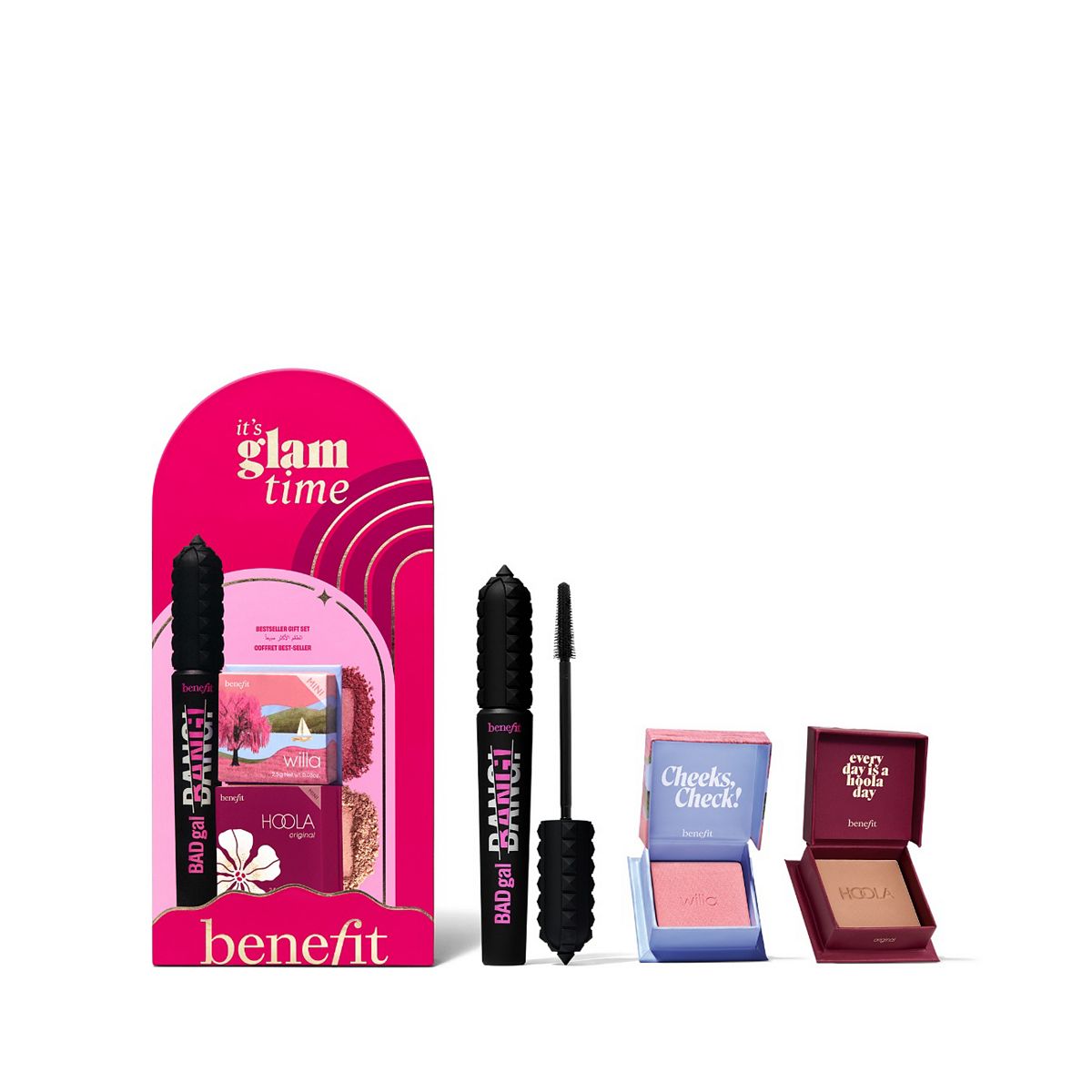 Benefit It’s Glam Time Beauty Mascara, Bronzer & Blush Gift Set