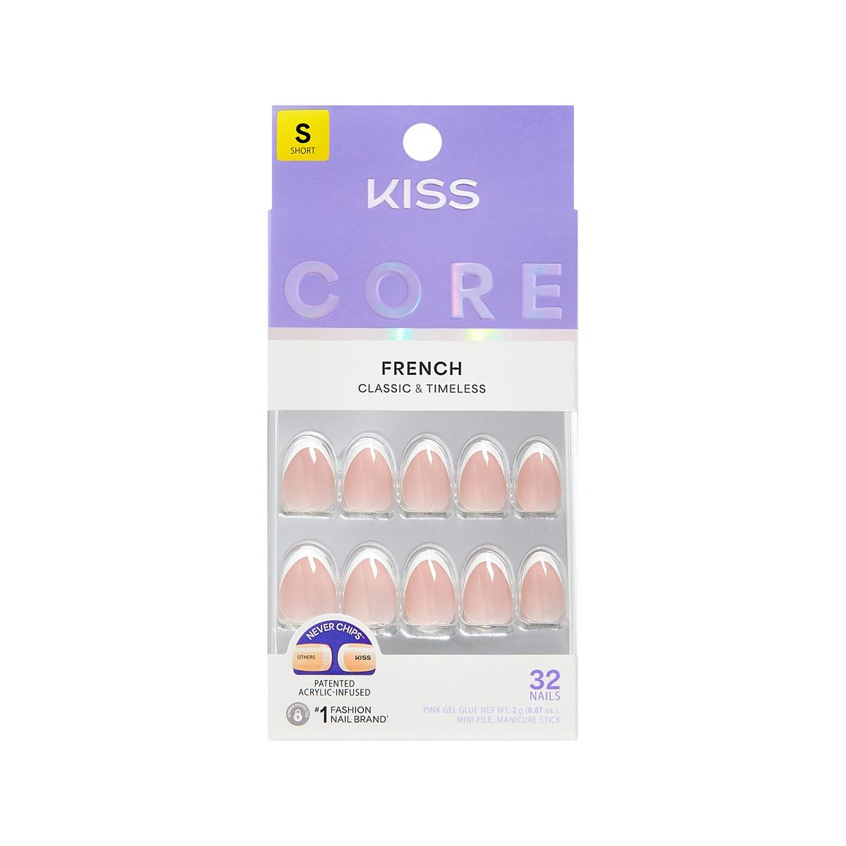 Kiss Core French Nails Passionate, 2G