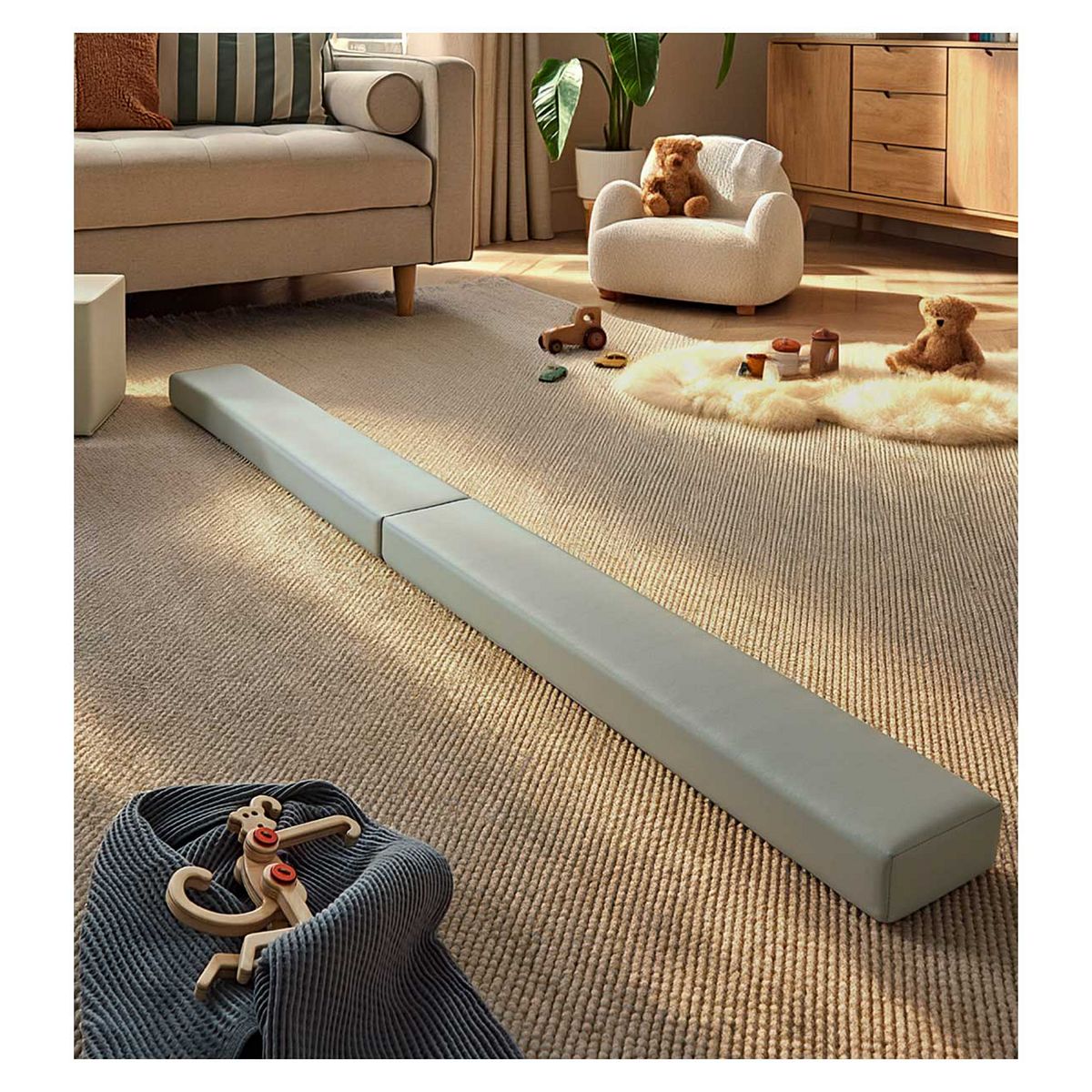 Cuddleco Balance Beam In Sea Salt