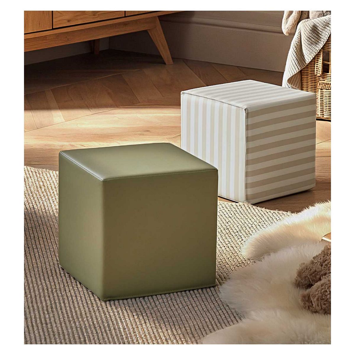 Cuddleco Soft Play Cubes In Cookie Stripe/Pebble