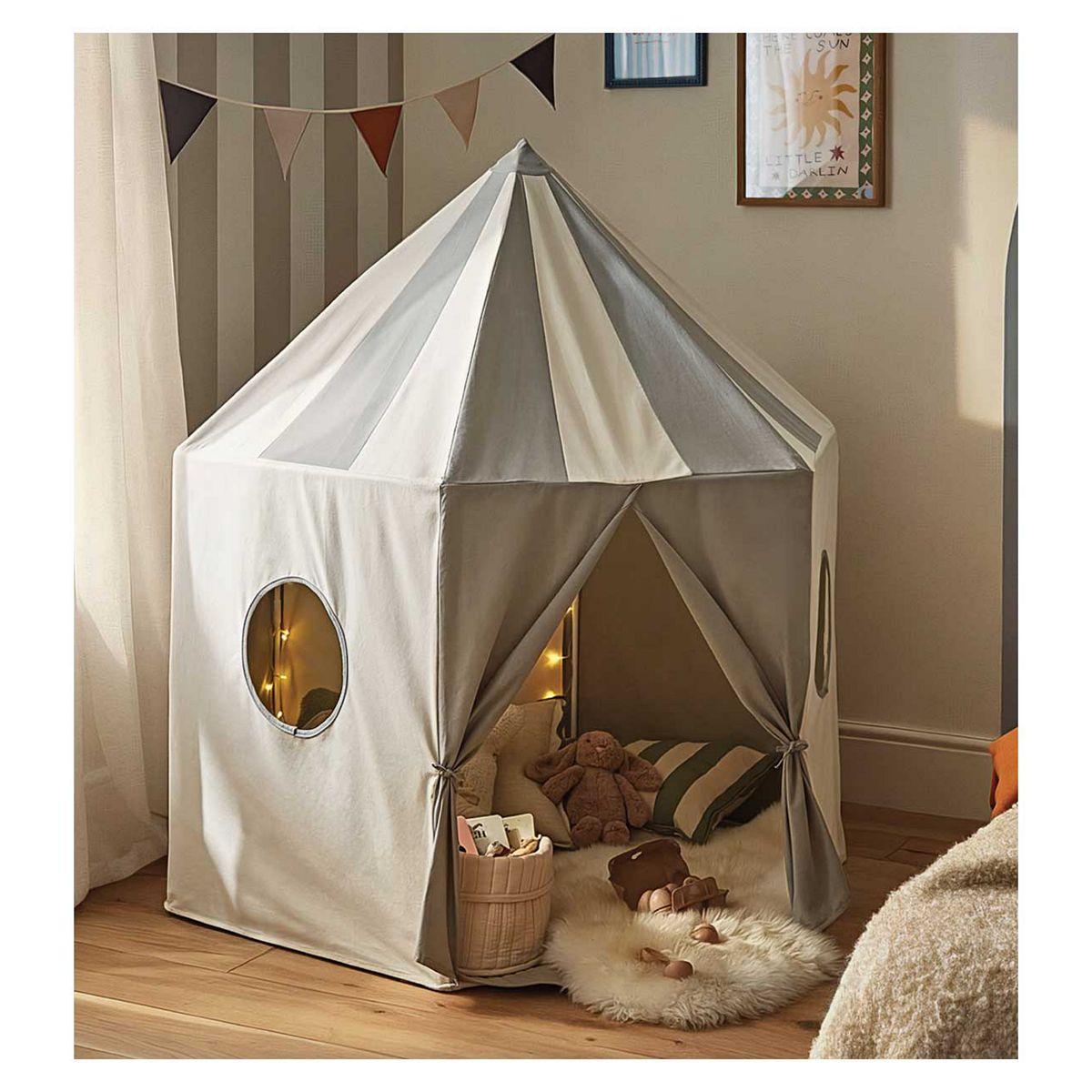 Cuddleco Pavilion Play Tent In Sea Salt