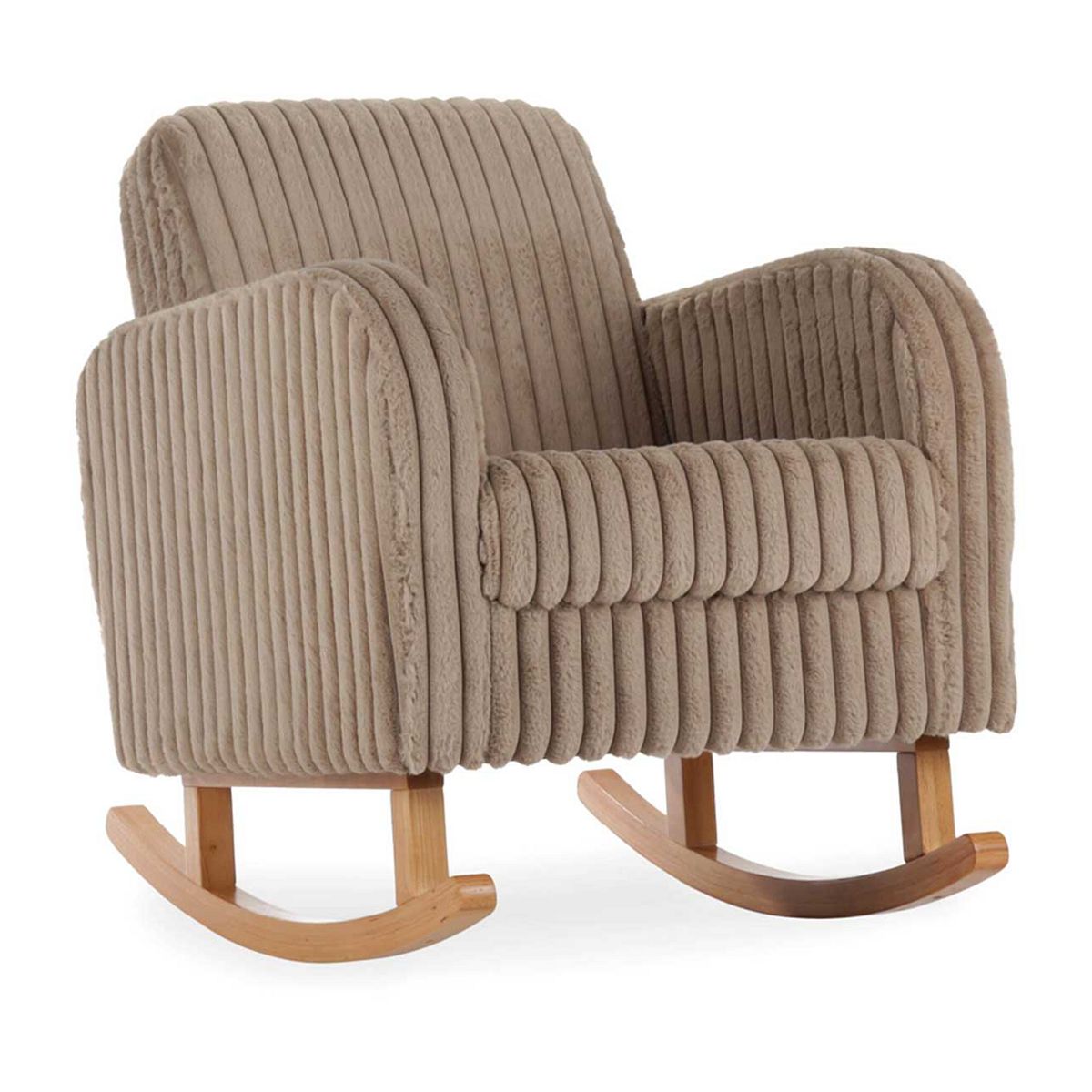 Cuddleco Etta Nursing Chair - Mink Faux Fur,