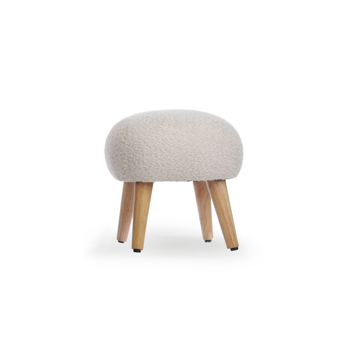Cuddleco Foot Stool Boucle Mushroom