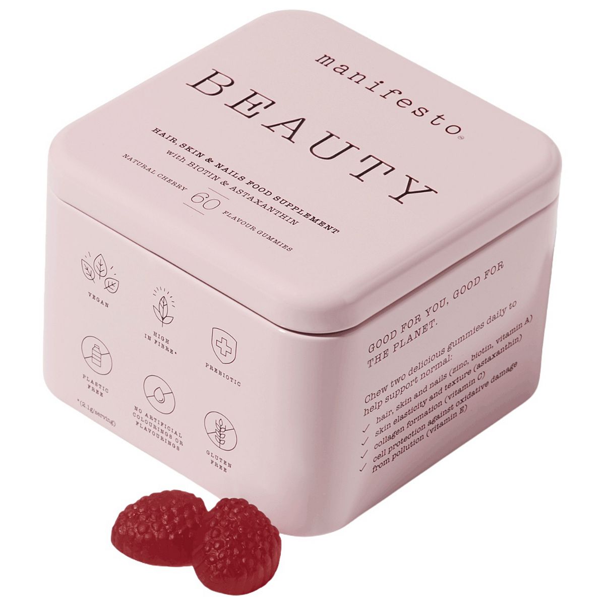 Manifesto Beauty Gummies For Hair, Skin & Nails 60