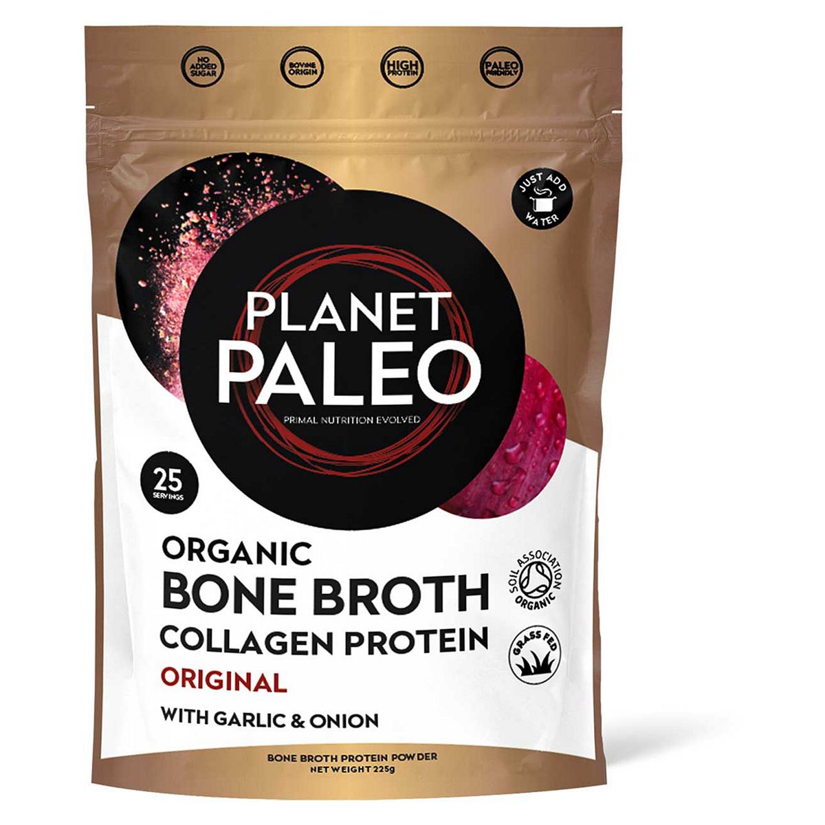 Planet Paleo Organic Bone Broth Protein Powder Original 225G