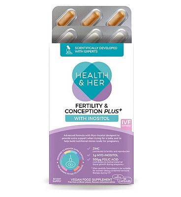 Click to view product details and reviews for Health Her Fertility Conception Plus Multi Nutrient Support 60 Capsules 30 Day Supply.