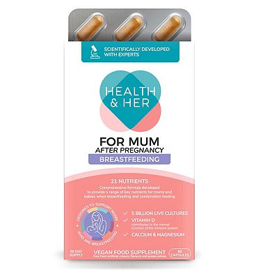 Click to view product details and reviews for Health Her For Mum After Pregnancy Breastfeeding Multi Nutrient Support 60 Capsules.