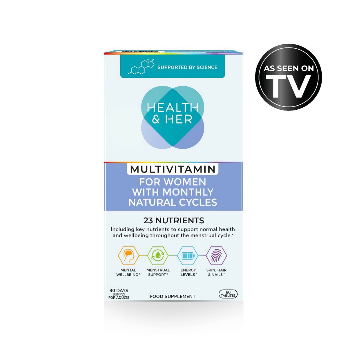 Health & Her Natural Menstrual Cycles Multivitamin Support 60 Capsules