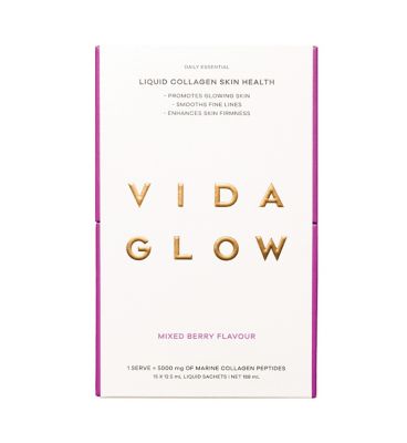 Vida Glow Liquid Collagen Skin Health 15 x 12.4ml Liquid Sachets