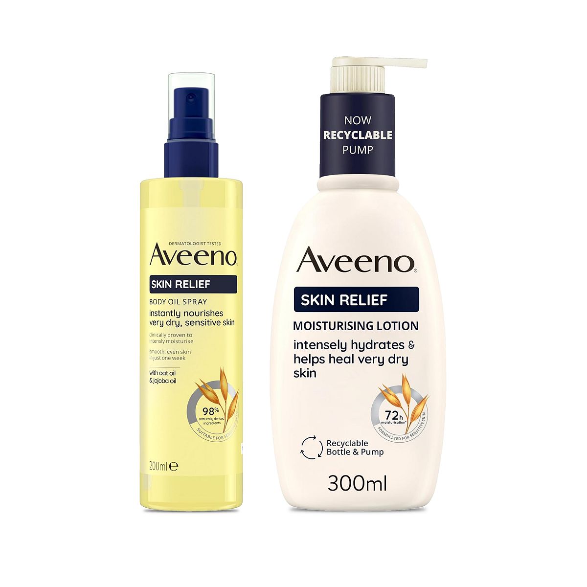 Aveeno Moisturising Body Oil & Lotion Duo