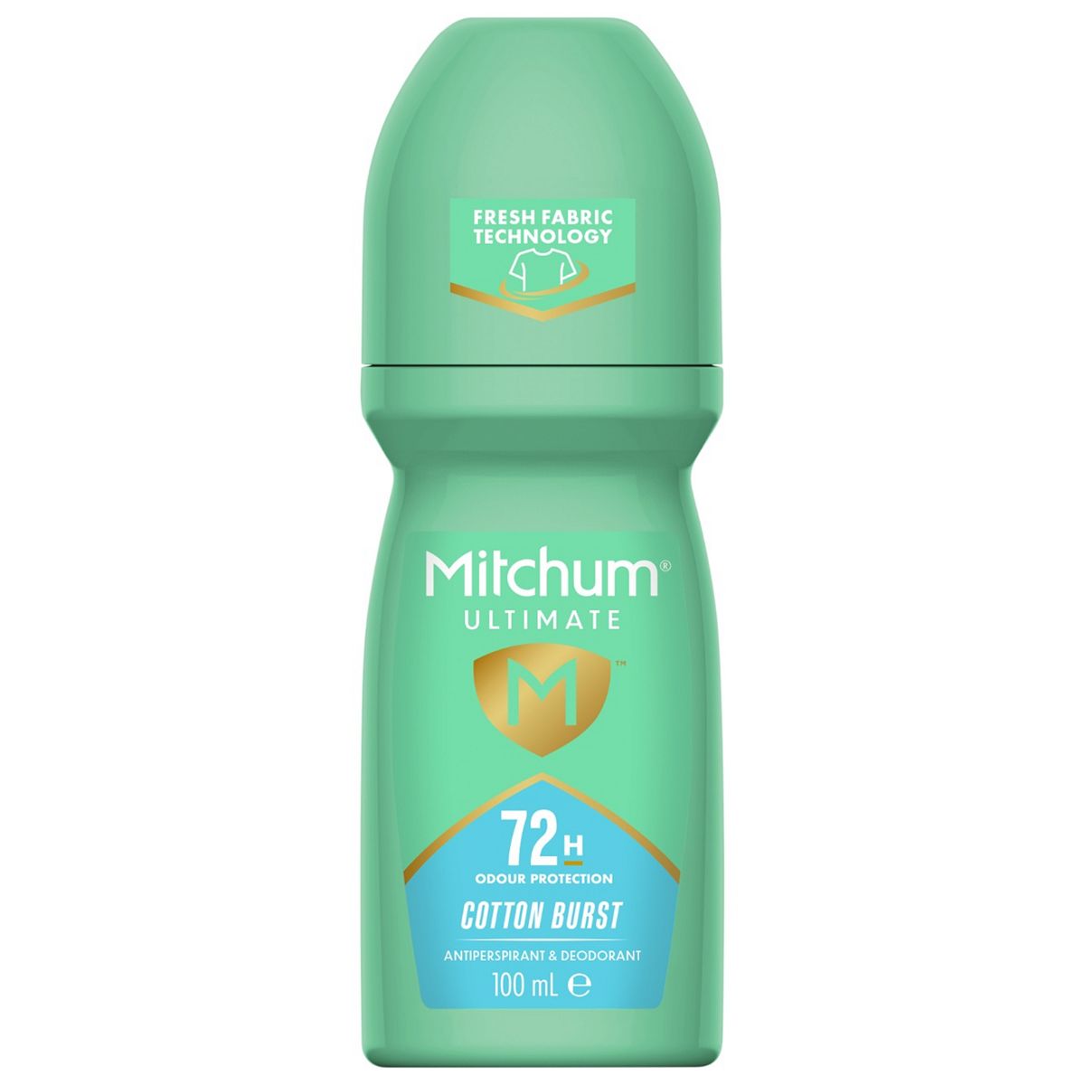 Mitchum Women's Ultimate 72Hr Antiperspirant Roll On Cotton Burst 100Ml
