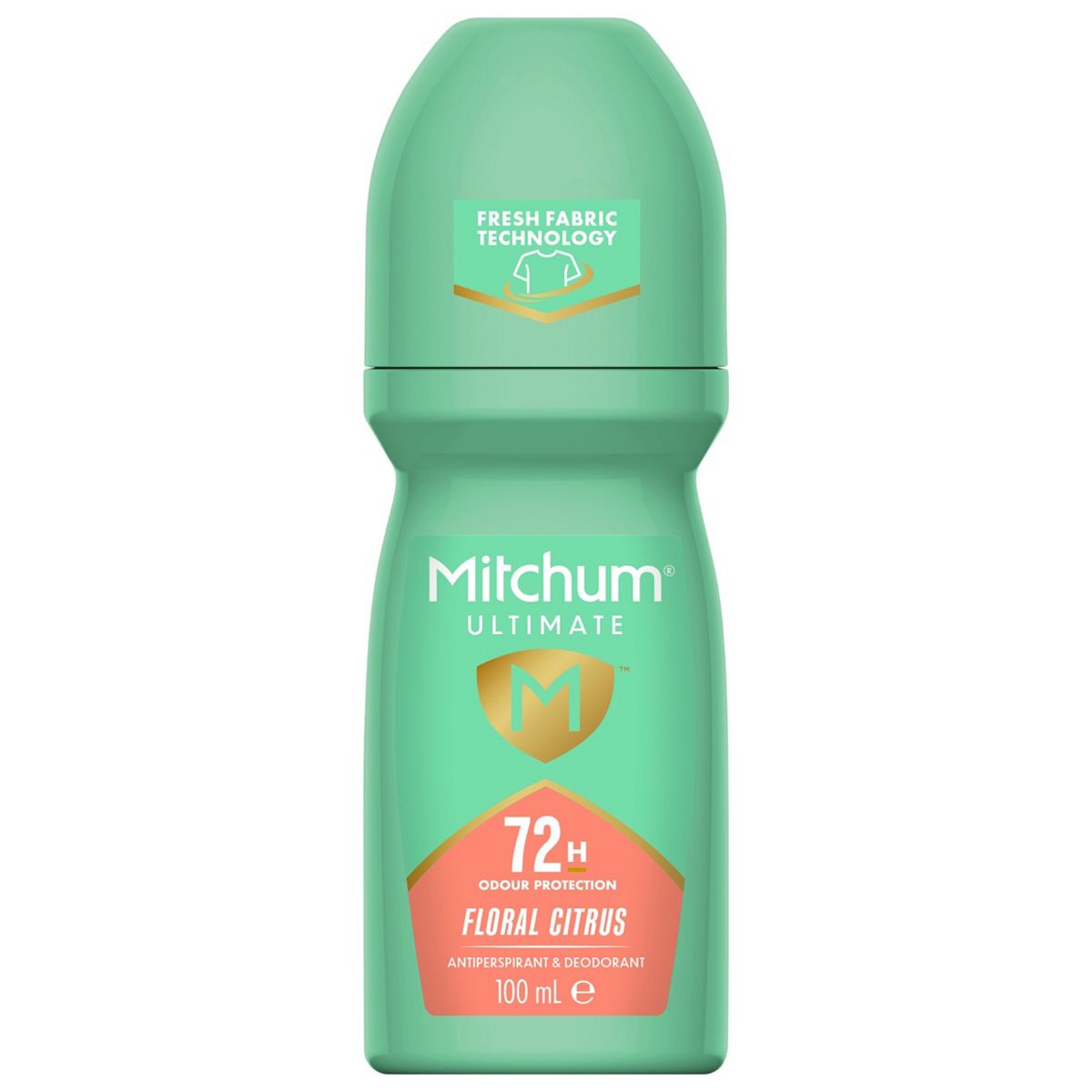 Mitchum Women's Ultimate 72Hr Antiperspirant And Deodorant Roll On Floral Citrus 100Ml