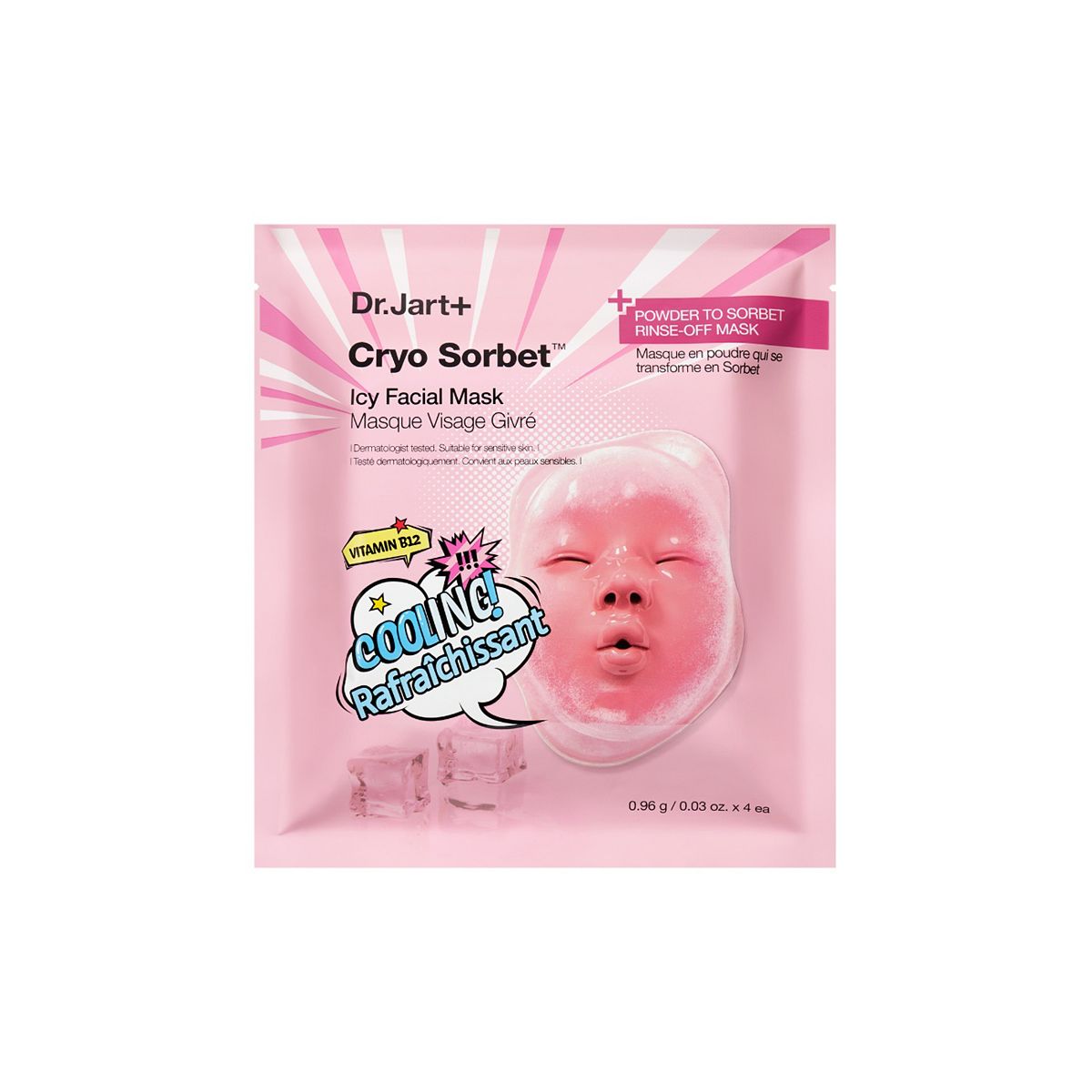 Dr Jart Cryo Sorbet™ Icy Facial Mask 4 Pack