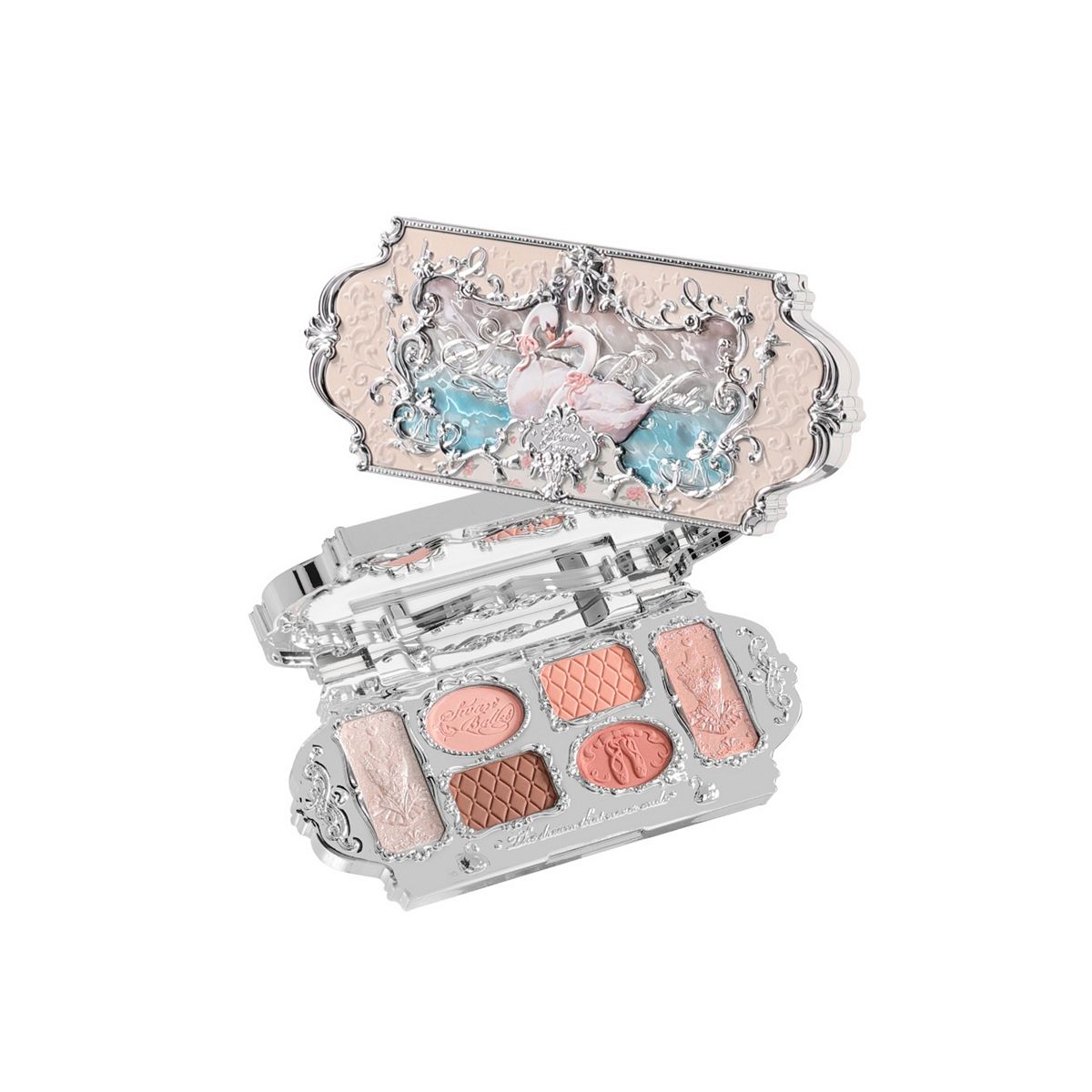 Flower Knows Swan Ballet Series Six-Colour Makeup Palette 01 White