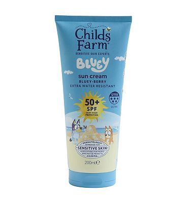 Childs Farm Bluey Spf 50+ Sun Cream Bluey-Berry Sunscreen For Kids & Sensitive Skin, 100ml
