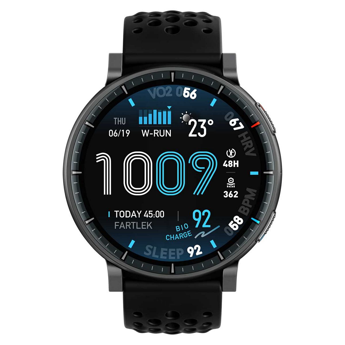 Amazfit Active Max Smartwatch Black With 1.5 Inch Amoled Display And 25-Day Battery Life Multicolor