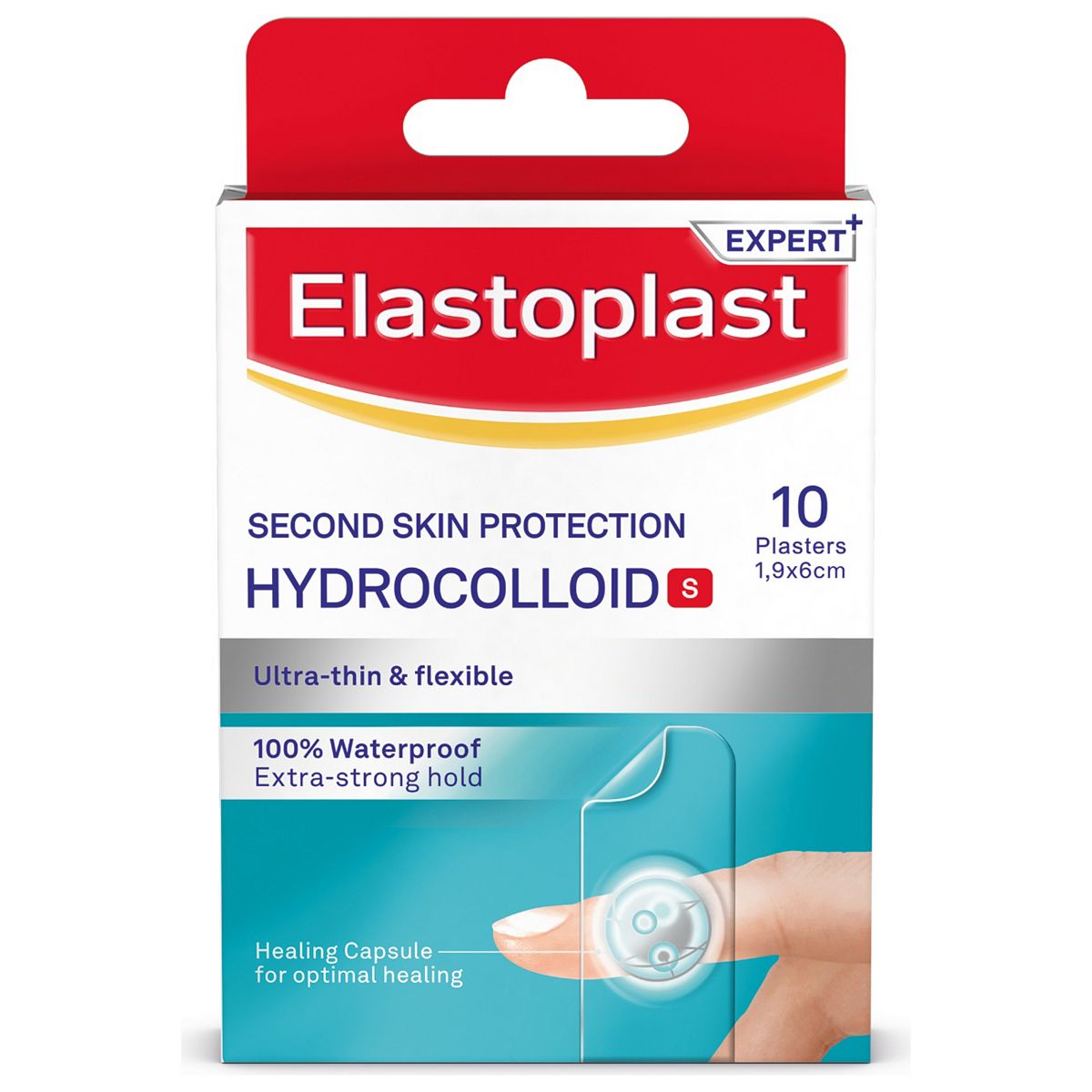 Elastoplast Second Skin Protection Hydrocolloid Finger Strip Plasters 10 Pack