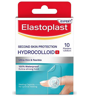 Elastoplast Second Skin Protection Hydrocolloid Finger Strip Plasters, 10 pack