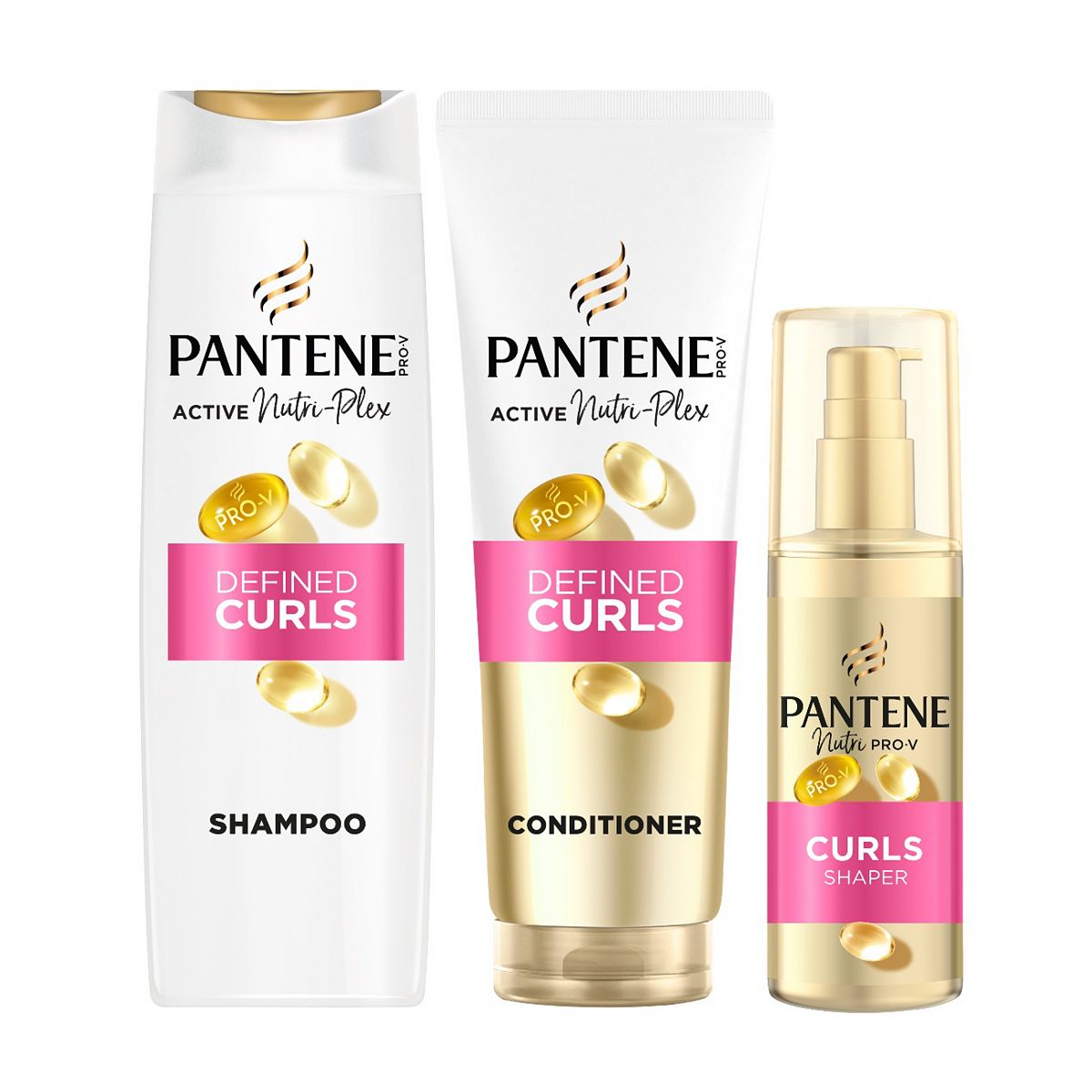 Pantene Curls Bundle, Shampoo, Conditioner & Daily Moisturiser