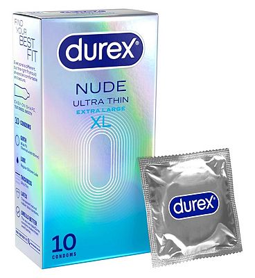Durex Nude Wide Fit Condoms 10 Pack