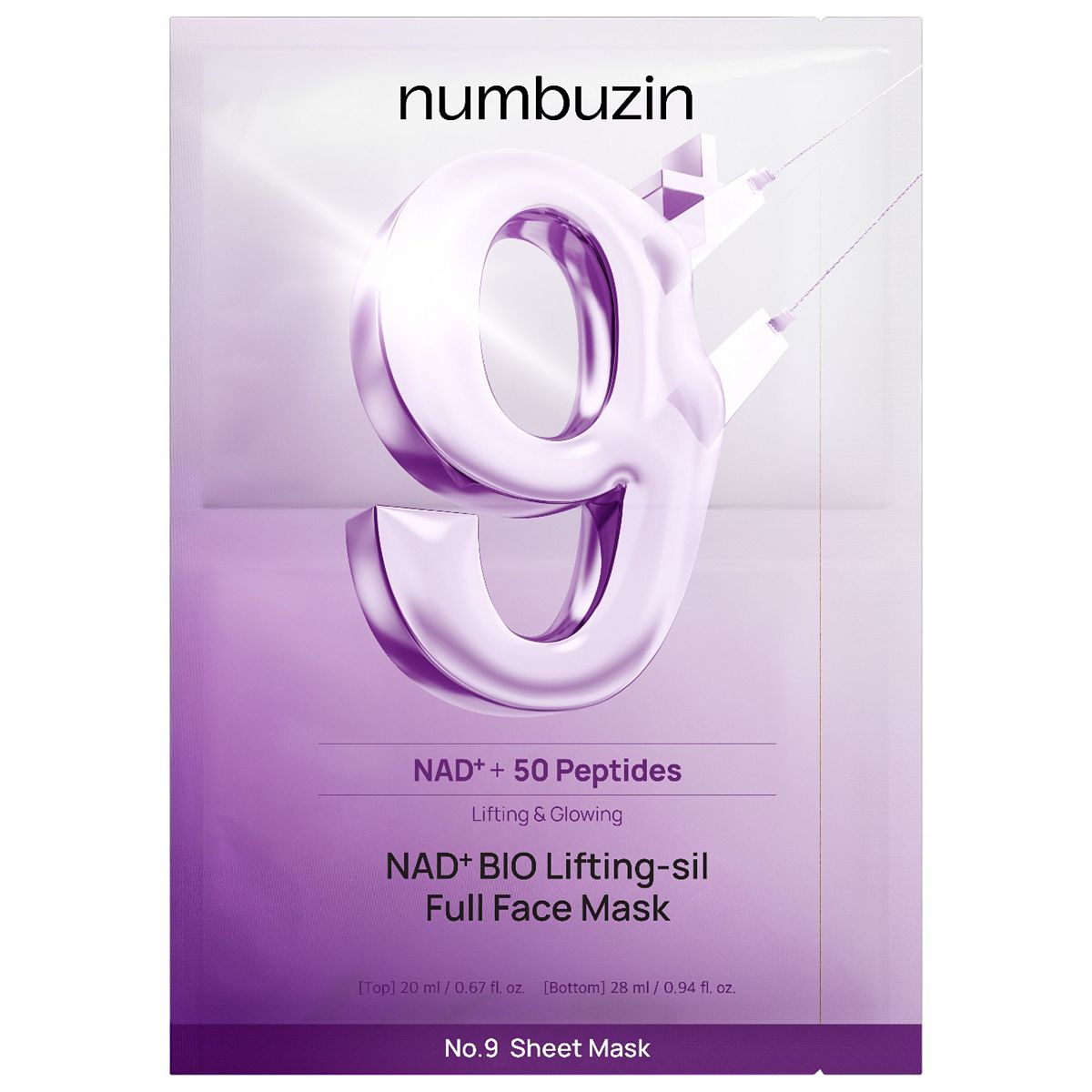 Numbuzin No.9 Nad Bio Lifting Full Cover Facial Mask 4S