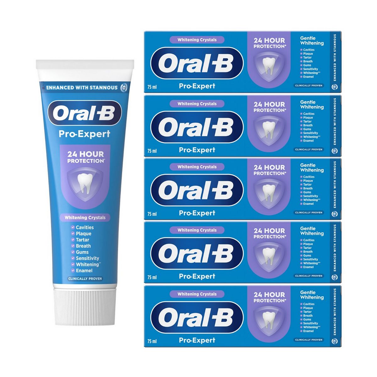 Oral B Pro Expert Healthy White Toothpaste X5 Bundle