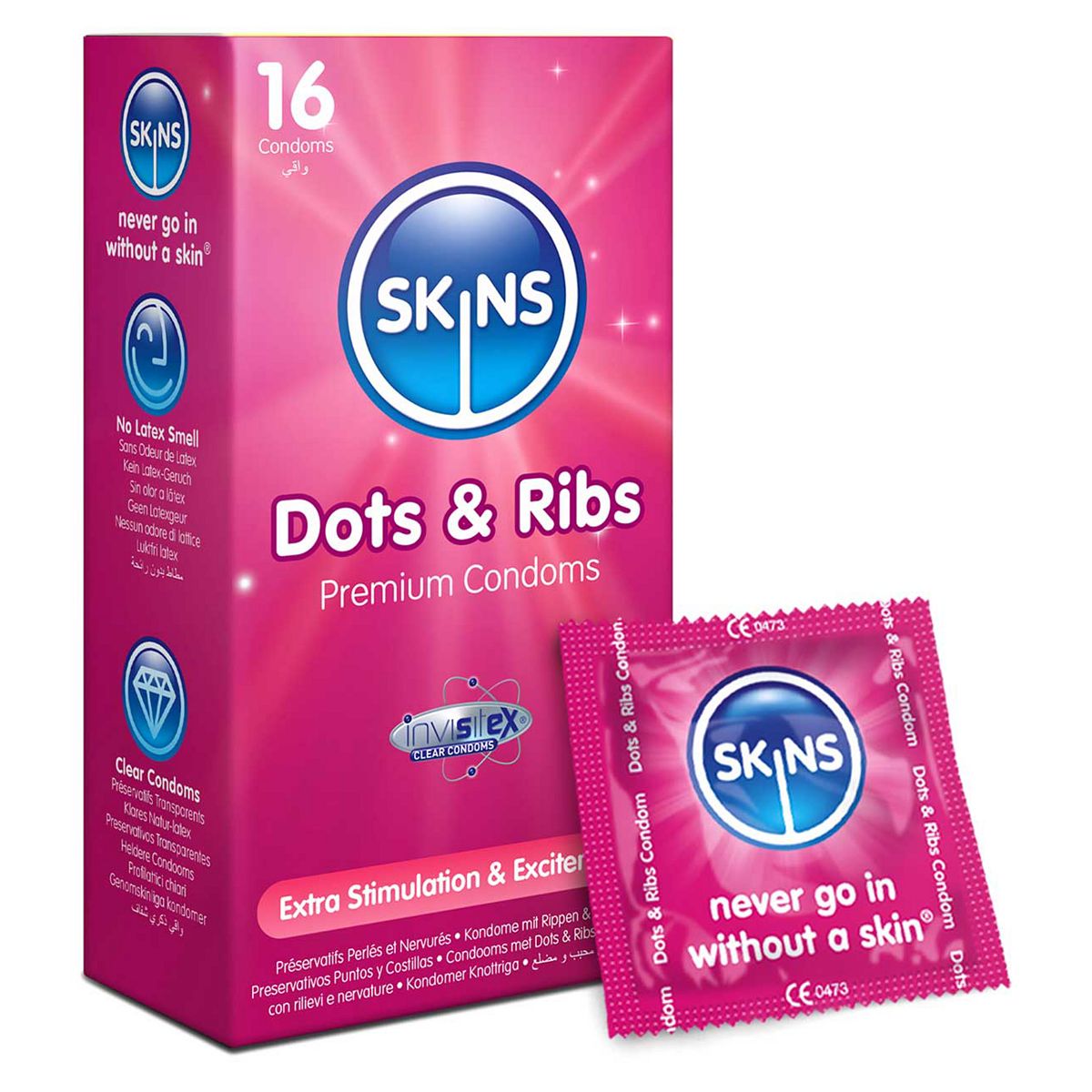 Skins Dots And Ribs Condoms Duo Pack 32S
