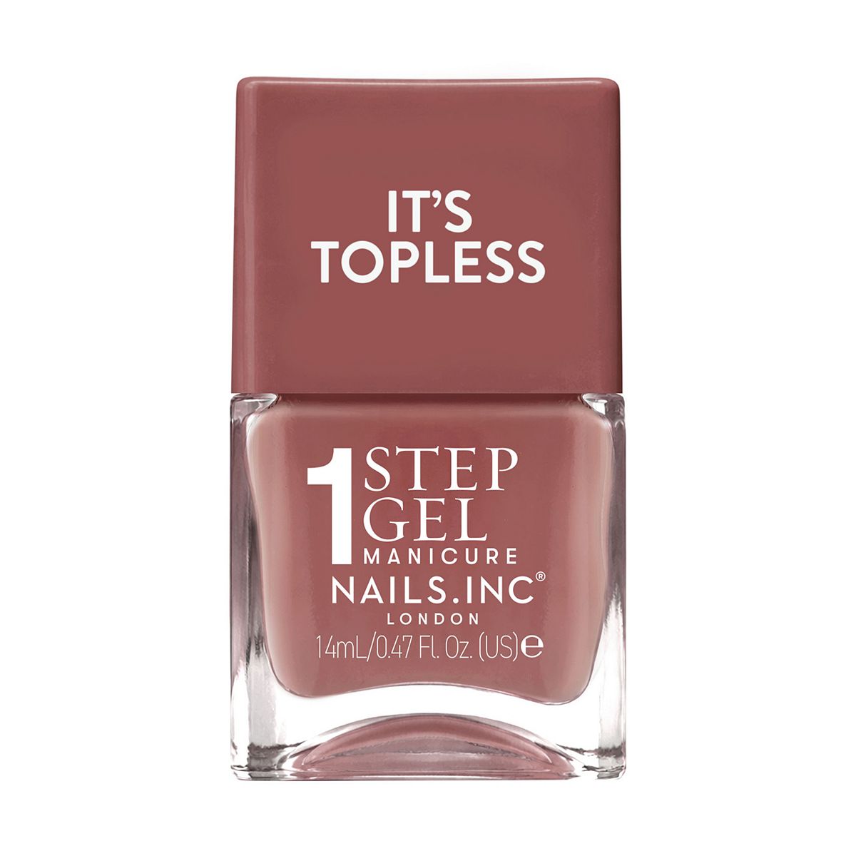 Nails Inc Nails.inc It's Topless 1-Step Gel Nail Polish, Alexis Nude Tan, 14ml