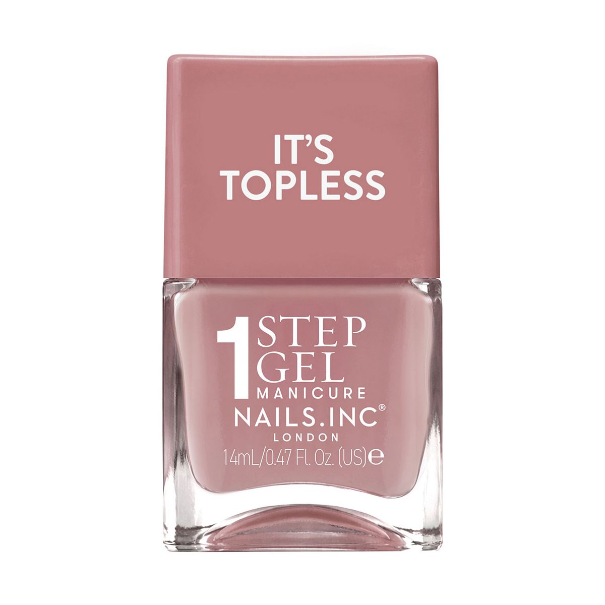Nails Inc Nails.inc It's Topless 1-Step Gel Nail Polish, Felicity Blush Nude, 14ml