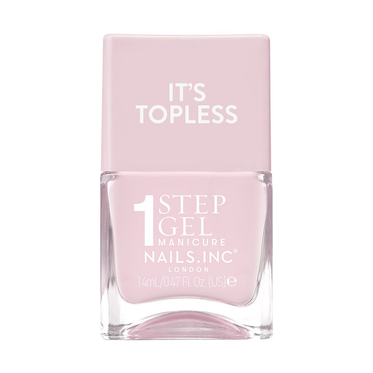Nails Inc Nails.inc It's Topless 1-Step Gel Nail Polish, Florence Dusky Pink, 14ml