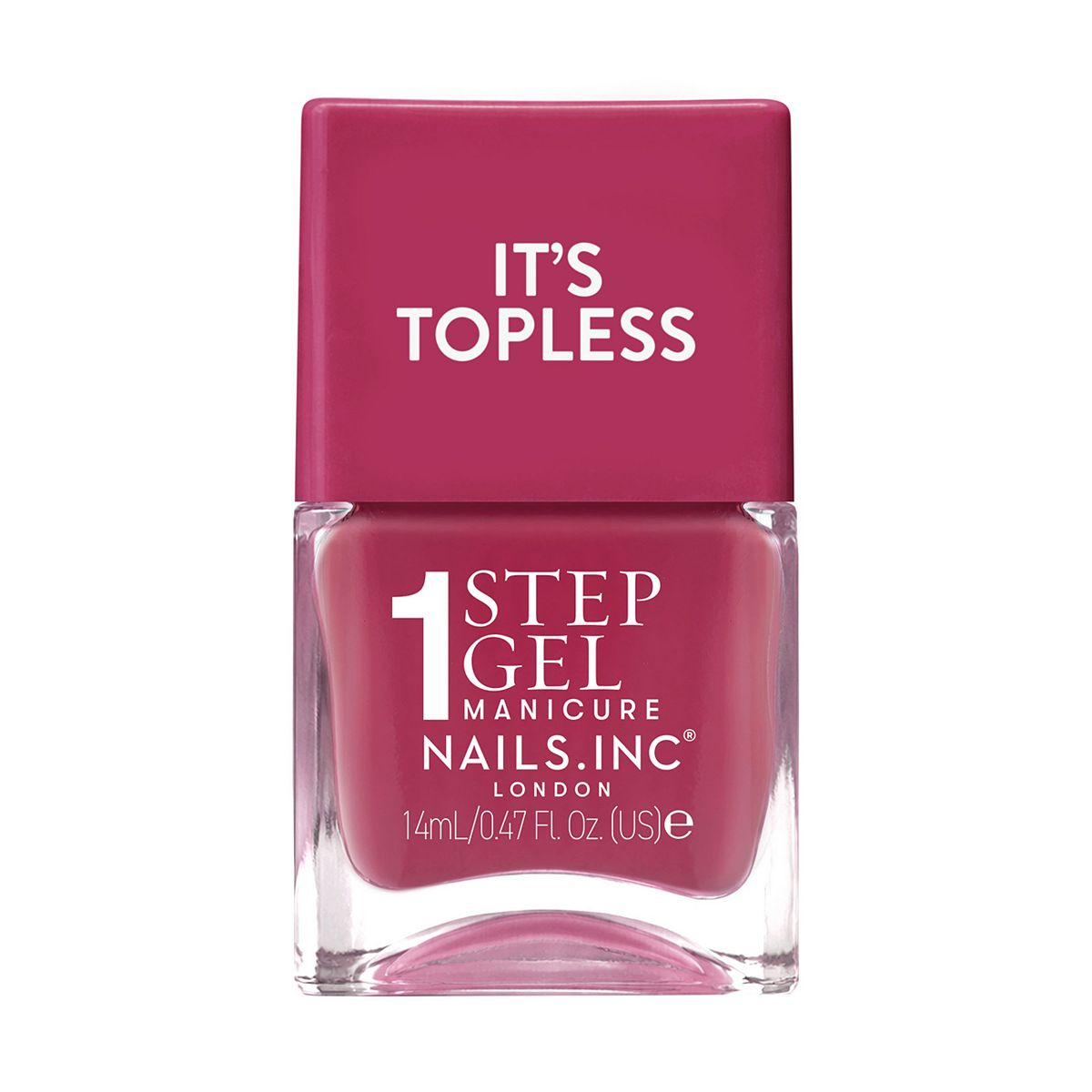 Nails Inc Nails.inc It's Topless 1-Step Gel Nail Polish, Georgia Pink, 14ml