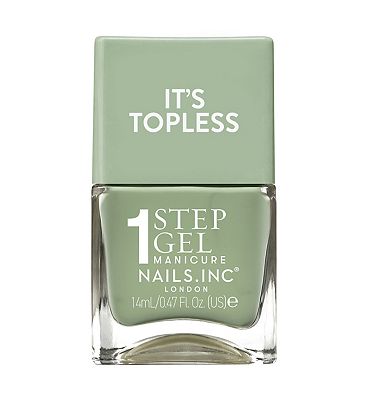 Nails Inc Nails. inc It's Topless 1-Step Gel Nail Polish, Iris Matcha Green, 14ml