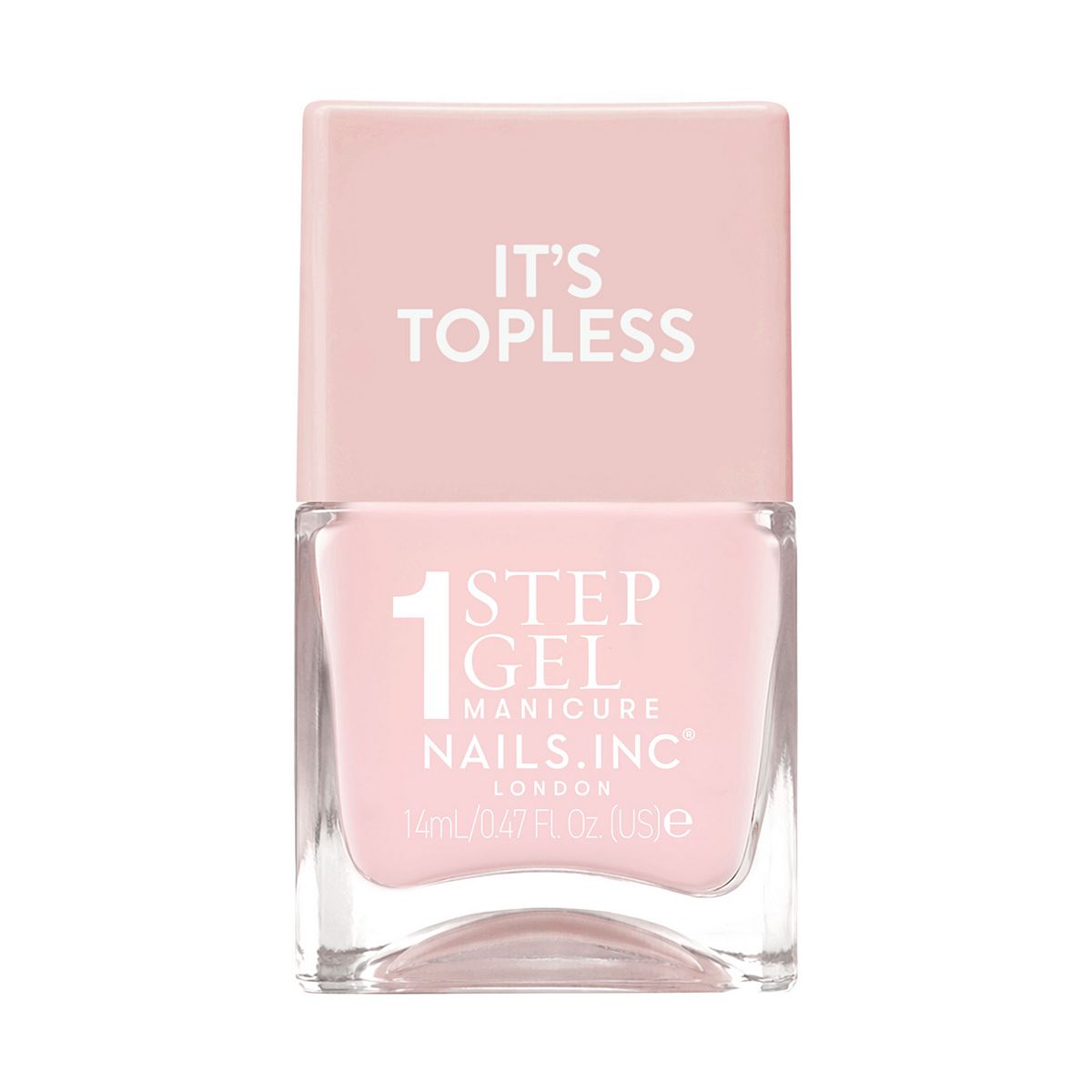 Nails Inc Nails.inc It's Topless 1-Step Gel Nail Polish, Lottie Sheer Nude, 14ml