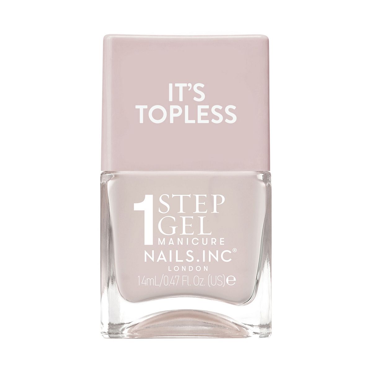 Nails Inc Nails.inc It's Topless 1-Step Gel Nail Polish, Melissa Stone Nude, 14ml