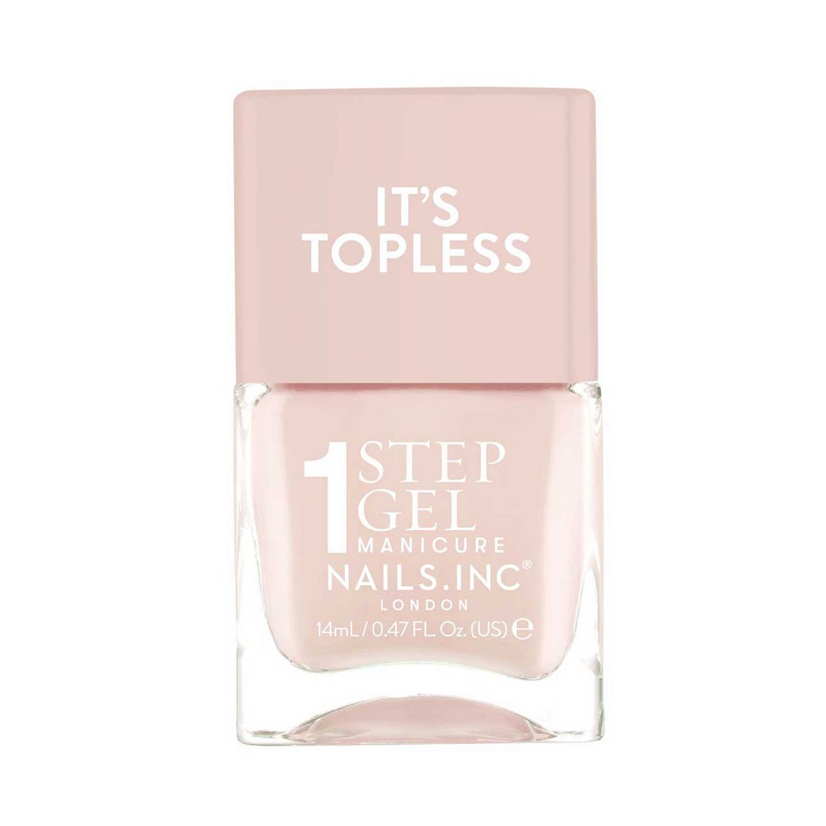 Nails Inc Nails.inc It's Topless 1-Step Gel Nail Polish, Renee Sheer Nude Pink 14ml