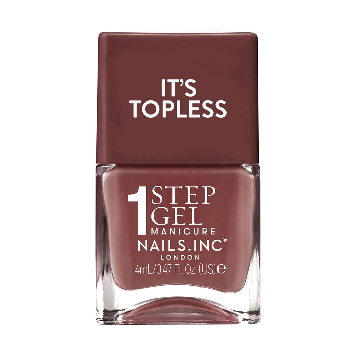 Nails Inc Nails.inc It's Topless 1-Step Gel Nail Polish, Jojo Brown, 14ml