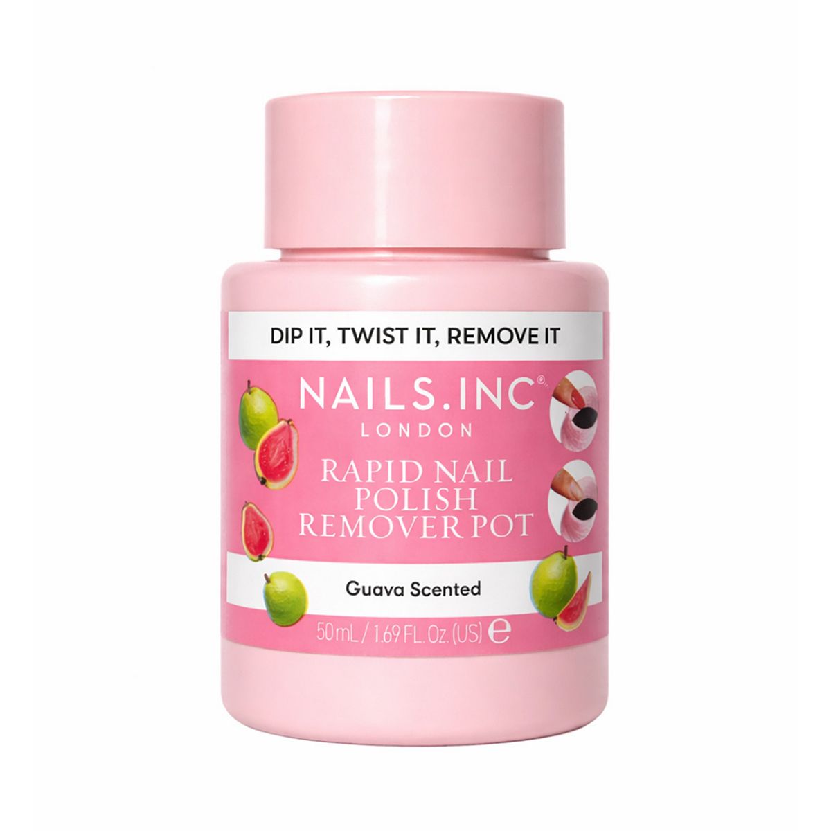 Nails Inc Nails.inc Rapid Nail Polish Remover Pot Guava Scented 50ml