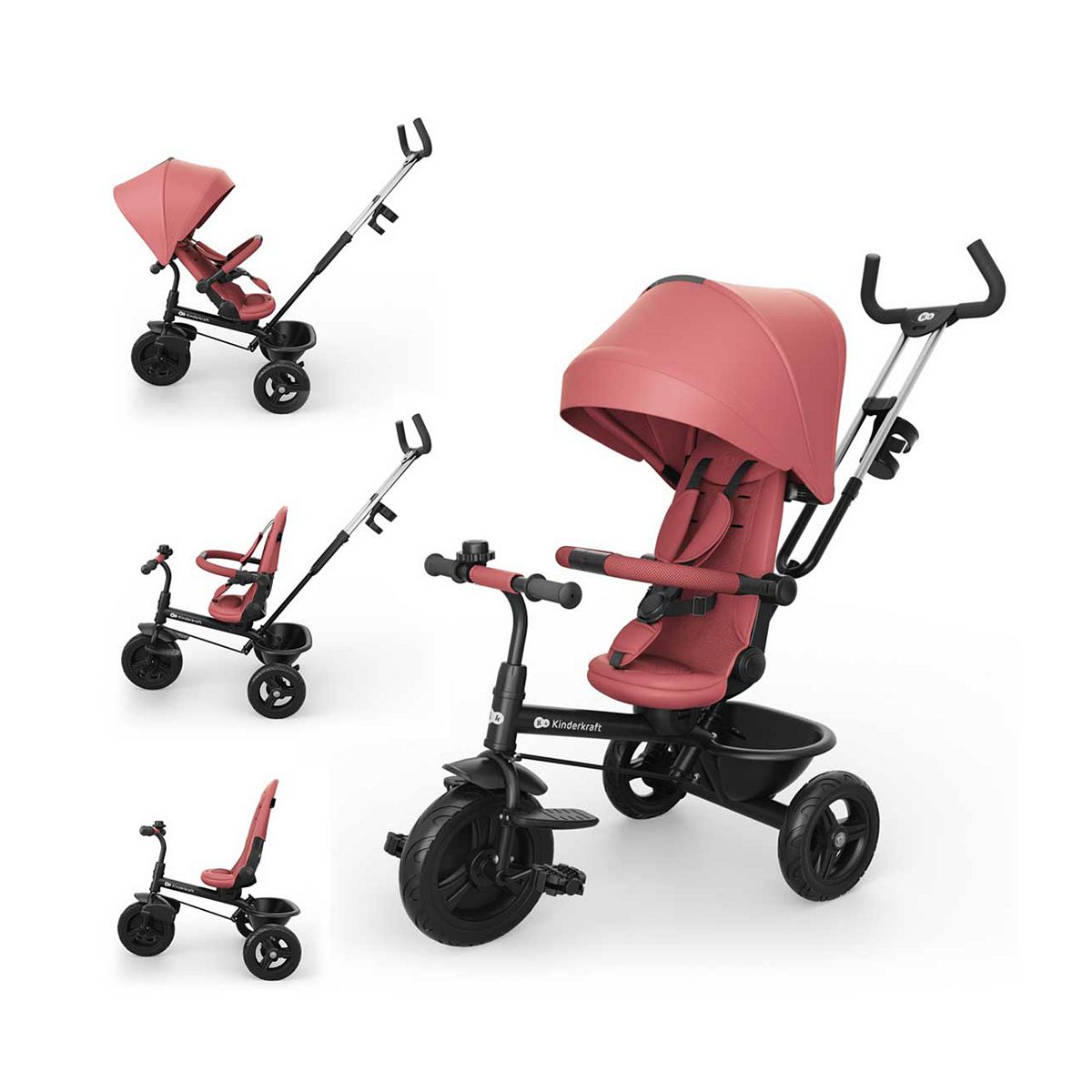 Kinderkraft Aston 2 Plus Tricycle - Pink