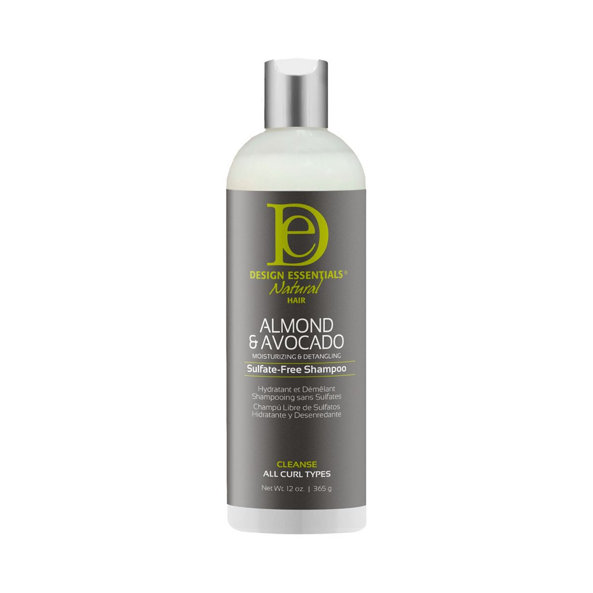 Design Essentials Almond And Avocado Moisturising Detangling Sulfate-Free Shampoo 341ml