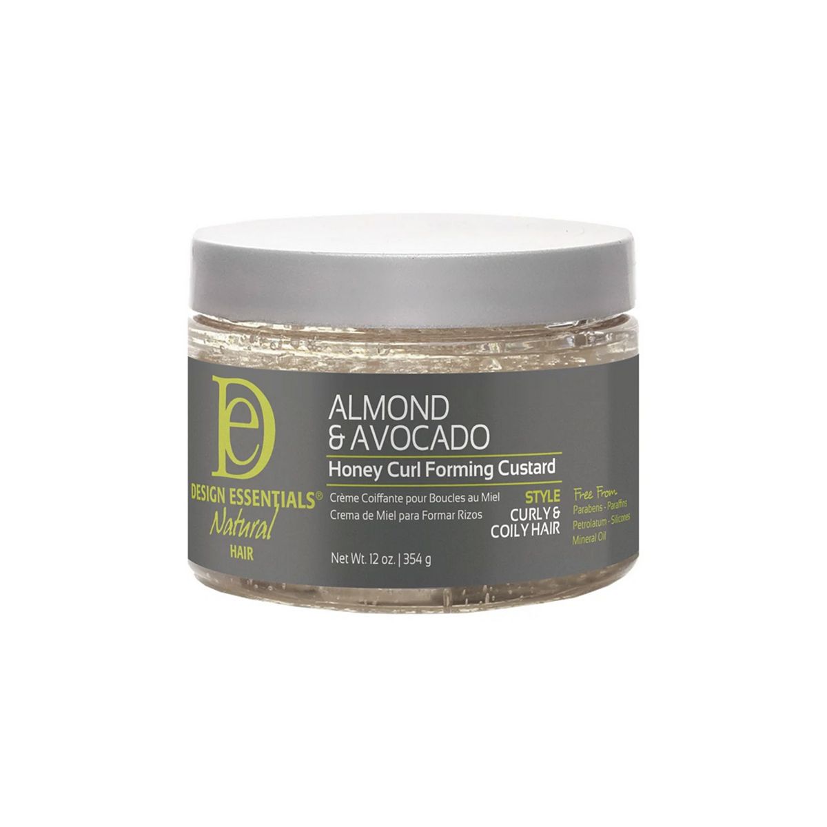Design Essentials Almond And Avocado Honey Curl Forming Custard 354g