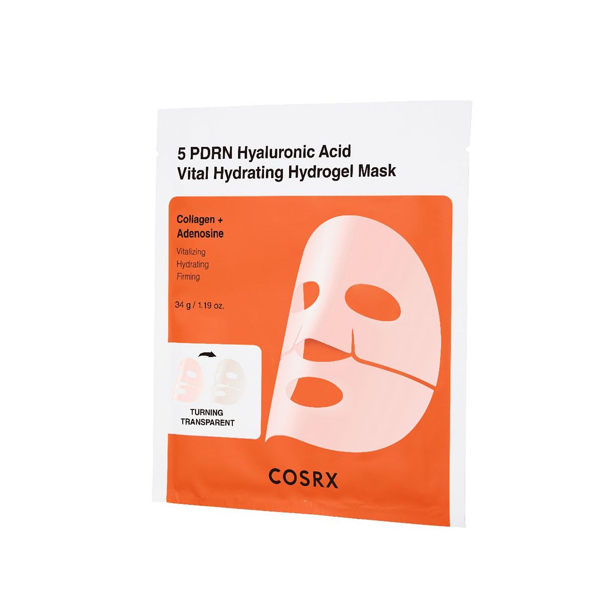 CosRX 5 Pdrn Hyaluronic Acid Vital Hydrating Hydrogel Mask 34G 3S