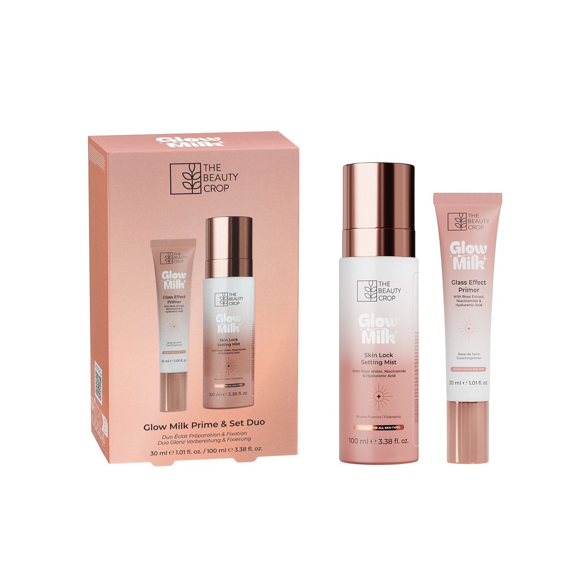 The Beauty Crop Glowmilk Prime & Set Duo