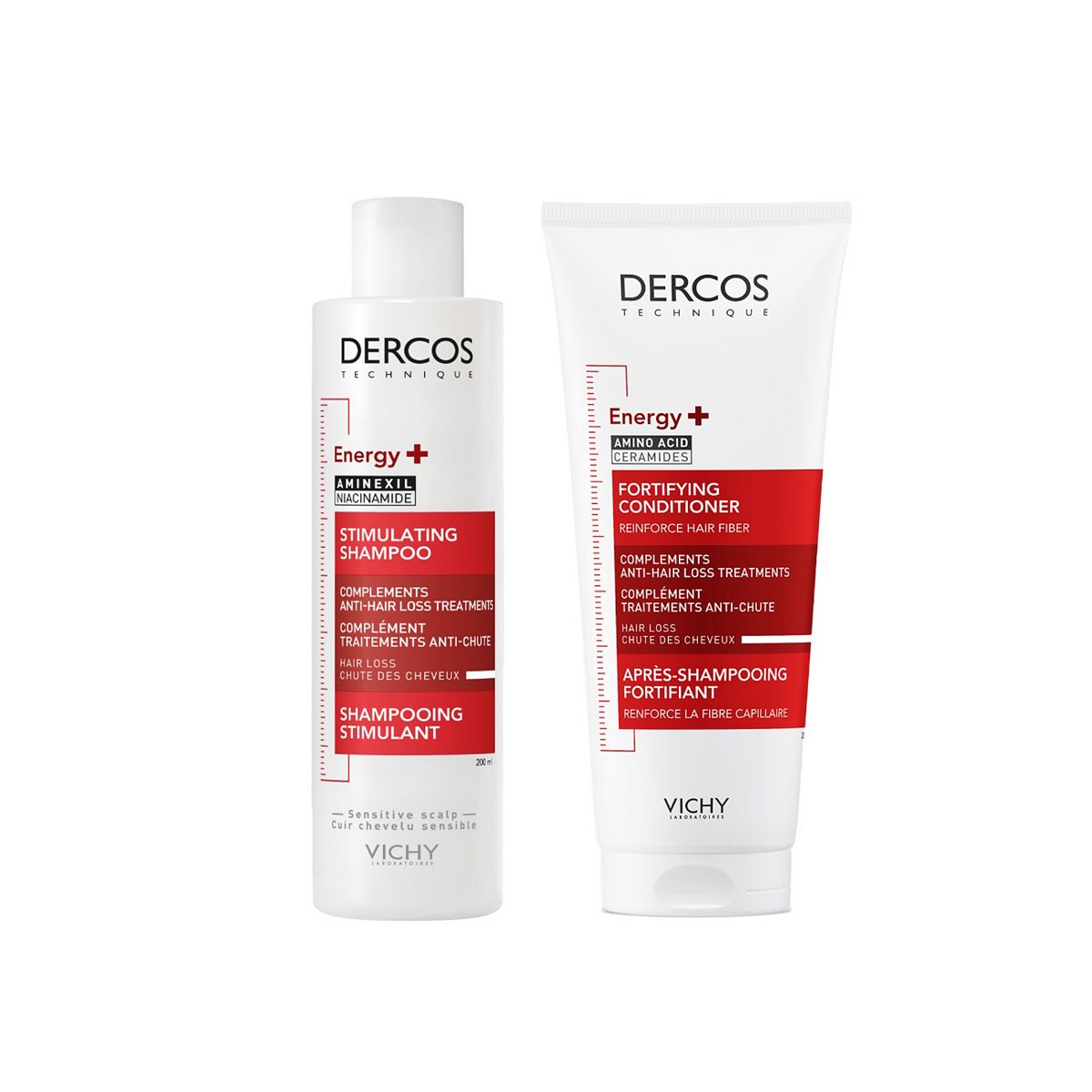 Vichy Dercos Energy+ Shampoo & Conditioner Duo Bundle